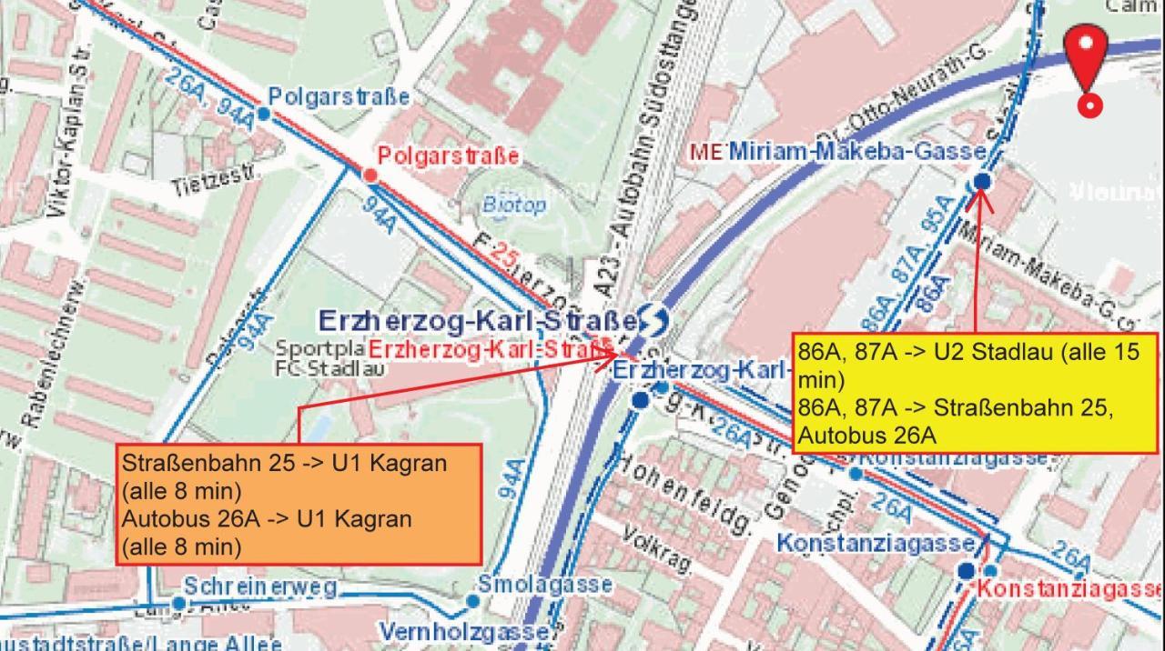 Neubau Wohnung Stadlau Вена Экстерьер фото